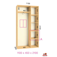ШК Стандарт 1100х450х2100