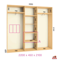 ШК Стандарт 2200х450х2100