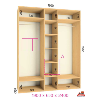 ШК Комфорт 1900х600х2400