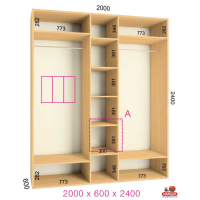 ШК Комфорт 2000х600х2400