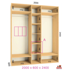ШК Комфорт 2000х600х2400
