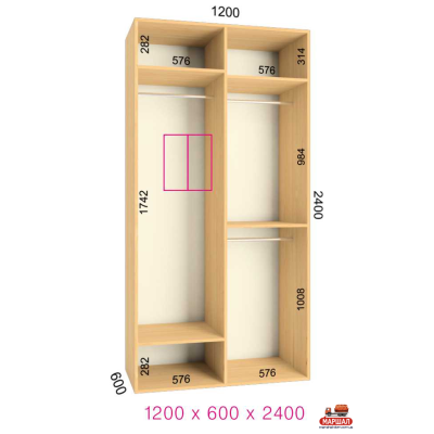 ШК Ультра 1200х600х2400 от Фенікс (м. Кривий Ріг)