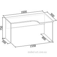 Стол для офиса АРТ-106 поставка прекращена от Меблі-Арт (м. Миколаїв)