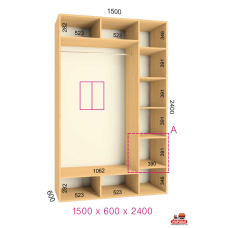 ШК Стандарт 1500х600х2400