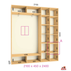 ШК Стандарт 2100х450х2400