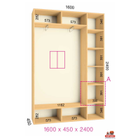 ШК Стандарт 1600х450х2400