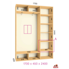 ШК Стандарт 1700х450х2400