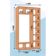 Шкаф купе прямой ШК 02 ВхГхШмм 2400х600х(1400-1800) двухдверный від Алекса (м. Дніпро) Шкаф купе прямой ШК 02 ВхГхШмм 2400х600х(1400-1800) двухдверный від Алекса (м. Дніпро)