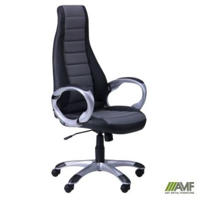 Крісло AMF Форс СX 0678 Y10-01 Чорне з сірим від AMФ (АМF м.Дніпро) Крісло AMF Форс СX 0678 Y10-01 Чорне з сірим від AMФ (АМF м.Дніпро)