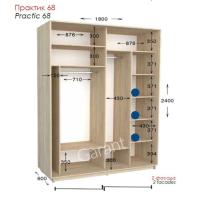 Практик 68 ШК 1800х450/600х2200/2400