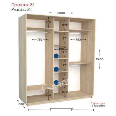 Практик 81 ШК 2000х450/600х2200/2400 от Гарант (м.Житомир)