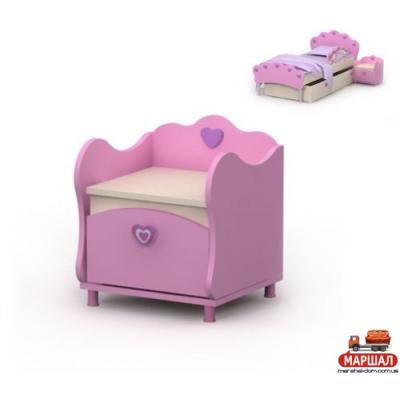 Тумба к кровати Pn-14-1 Pink от ТМ_Бріз, м. Вишневий (поставки призупинені)