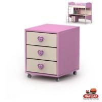 Тумба мобильная Pn-17 Pink Тумба мобильная Pn-17 Pink