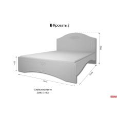 Кровать дв. Б Кровать 2 Богема (фабрика временно не работает)