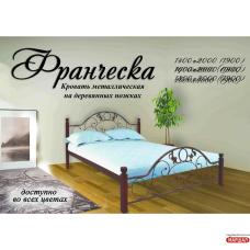 Кровать Франческа на деревянных ножках