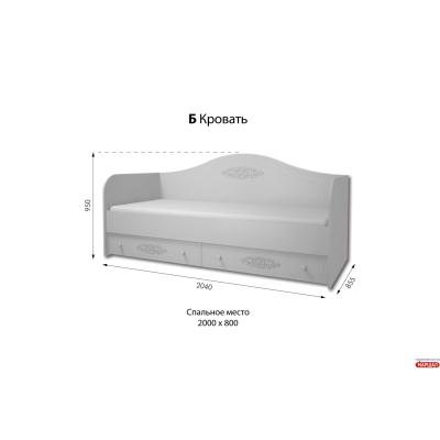 Б Кровать Богема (фабрика временно не работает) від ТМ ДІМ (м. Київ постачання припинено)
