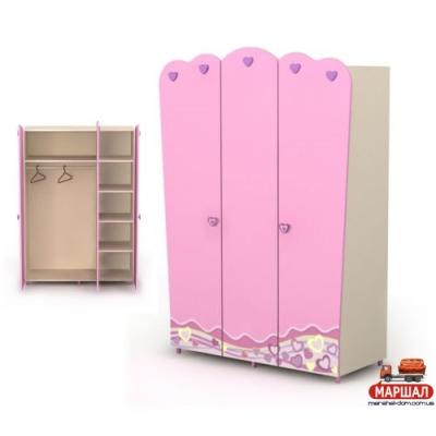Трехдверный шкаф Pn-03 Pink от ТМ_Бріз, м. Вишневий (поставки призупинені) Трехдверный шкаф Pn-03 Pink от ТМ_Бріз, м. Вишневий (поставки призупинені)