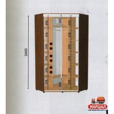 Угловой шкаф-купе ШКУ - 5/2400 (1500х2400х1500) от Влабі (м. Запоріжжя)