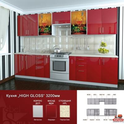 Кухня Хай Глосс / Hige Gloss №3 - 1м.п.постачання припинено от Меблі Стар (Mebel Star)